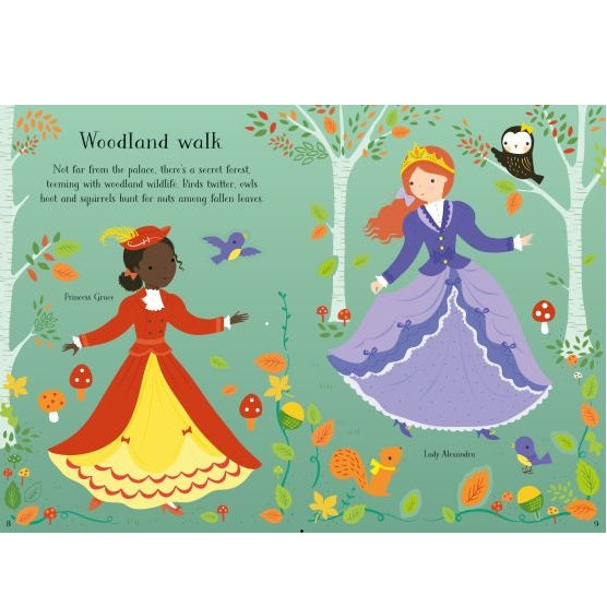 Little Sticker Dolly Dressing Princess Sticker Book, Usborne
