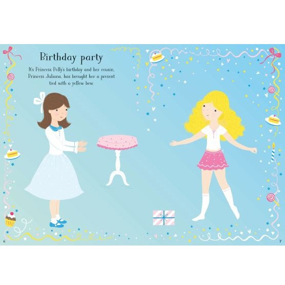 Little Sticker Dolly Dressing Princess Sticker Book, Usborne