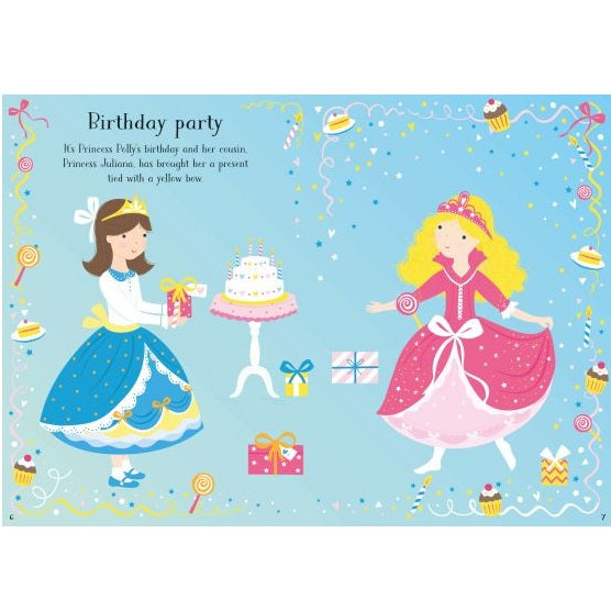 Little Sticker Dolly Dressing Princess Sticker Book, Usborne