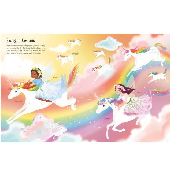 Sticker Dolly Dressing Rainbow Unicorns Sticker Book, Usborne
