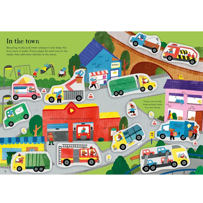 Little First Stickers Tractors and Trucks Sticker Book by Usborne
