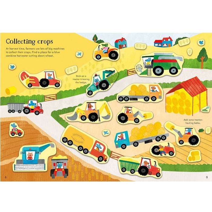 Little First Stickers Tractors and Trucks Sticker Book by Usborne