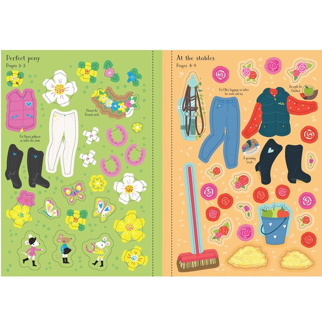 Little Sticker Dolly Dressing Ponies Sticker Book, Usborne