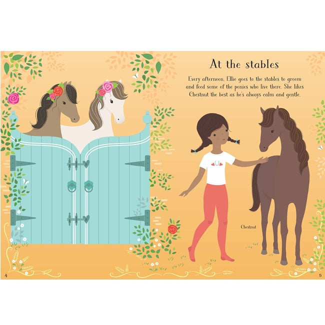 Little Sticker Dolly Dressing Ponies Sticker Book, Usborne