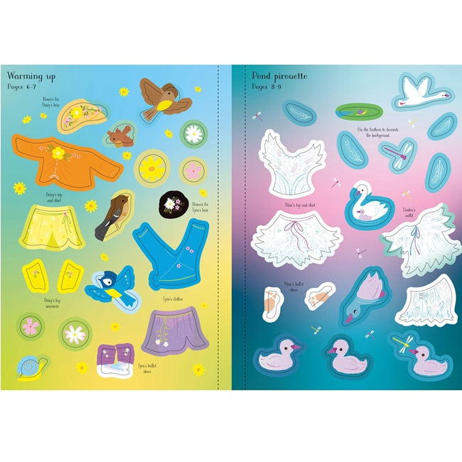 Little Sticker Dolly Dressing Ballet Fairies Sticker Book, Usborne
