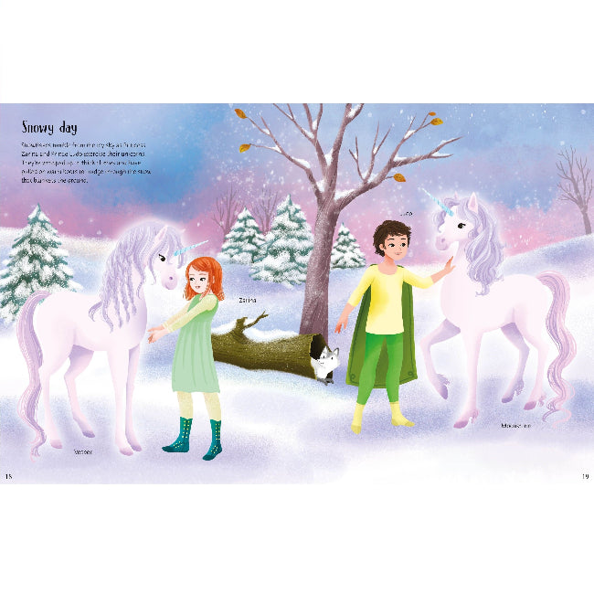 Little Sticker Dolly Dressing Unicorn Princesses Sticker Book, Usborne