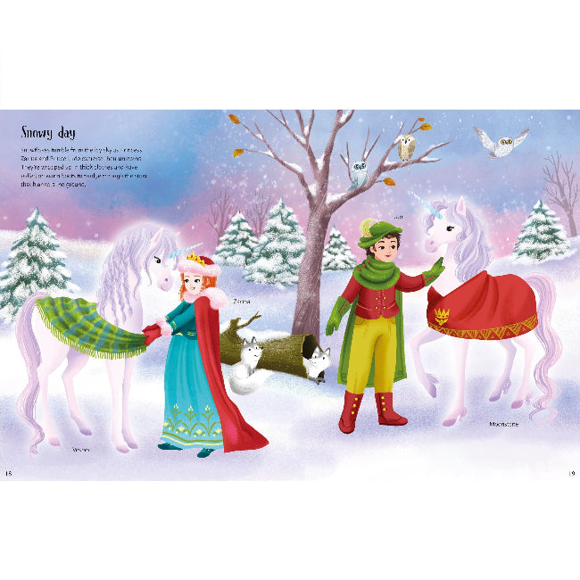 Little Sticker Dolly Dressing Unicorn Princesses Sticker Book, Usborne