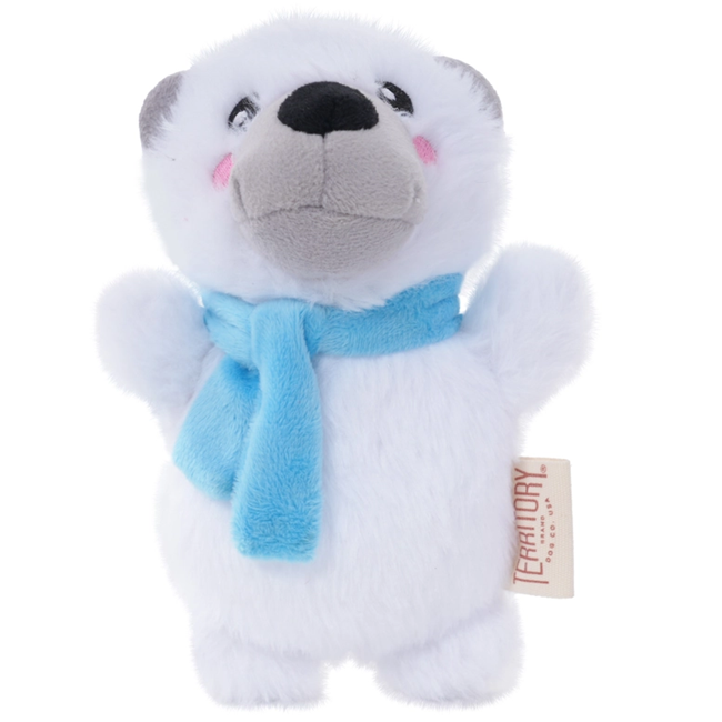 Territory Polar Bear Plush Squeaker Dog Toy