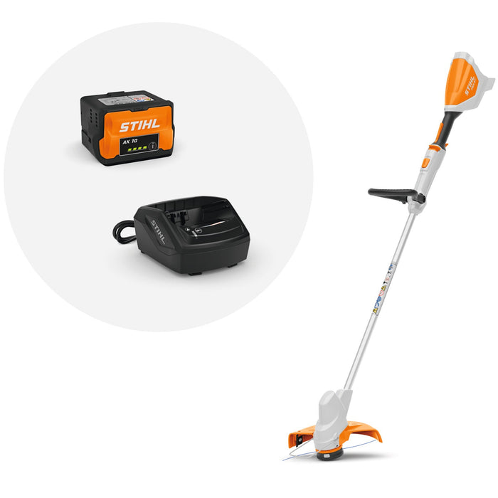Lightweight and easy-to-use, this battery-powered trimmer is ideal for suburban yards.