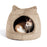 Meow Hut Fur Pet Bed, Wheat