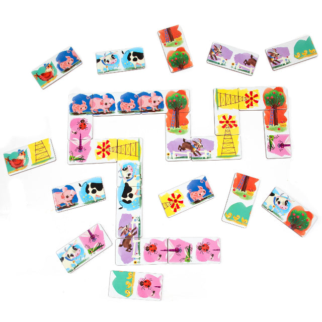 eeBoo Little Farm Head to Toe Dominoes