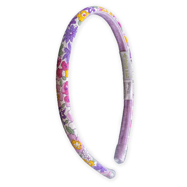 Thin Floral Headband, Assorted Colors