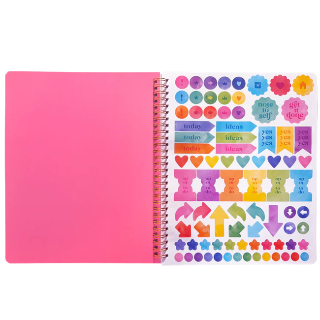 OOLY Artful Notes Reverse Coloring Notebook - Geoscape