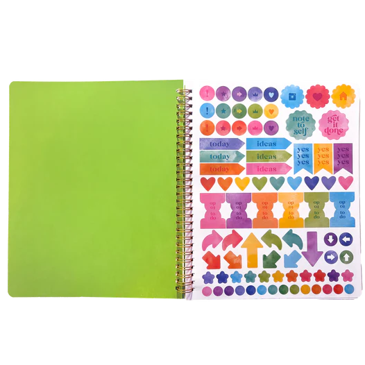 OOLY Artful Notes Reverse Coloring Notebook - Wildscape