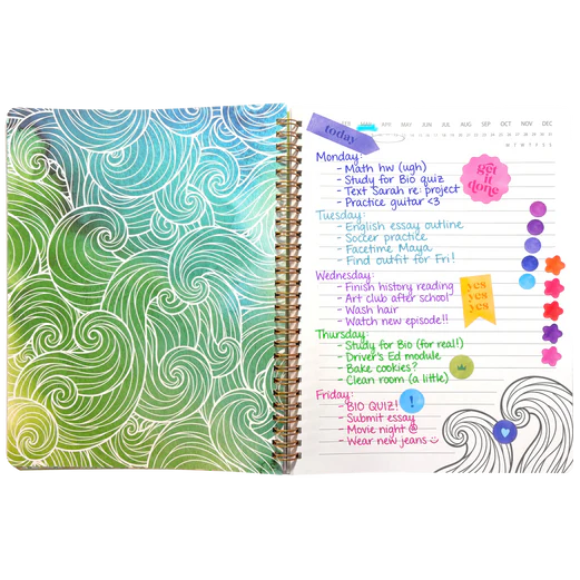 OOLY Artful Notes Reverse Coloring Notebook - Wildscape