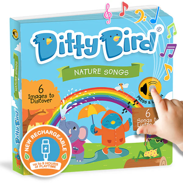 Ditty Bird Nature Songs Sound Book | USB-C Rechargeable