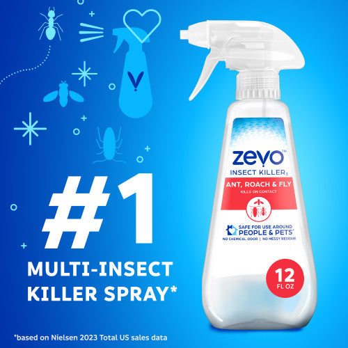 Zevo Multi-Insect Killer - Ant, Roach, & Fly 12oz