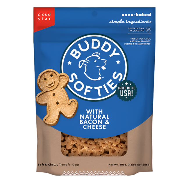 Buddy Softies Soft & Chewy Bacon & Cheese 6OZ
