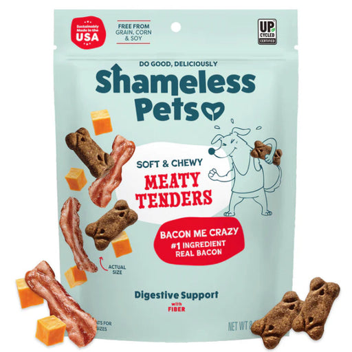 Shameless Pets Bacon Me Crazy Meaty Tenders Soft & Chewy Dog Treats 8oz