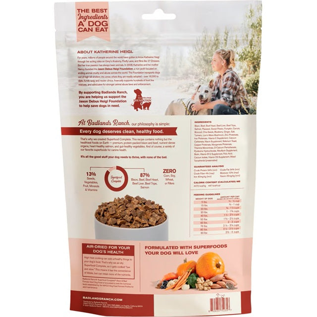 Badlands Ranch Superfood Complete Bison & Beef Air-Dried Dog Food 24 oz.