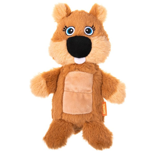 Growl Belly Boomers Benny the Beaver Tough Plush Dog Toy