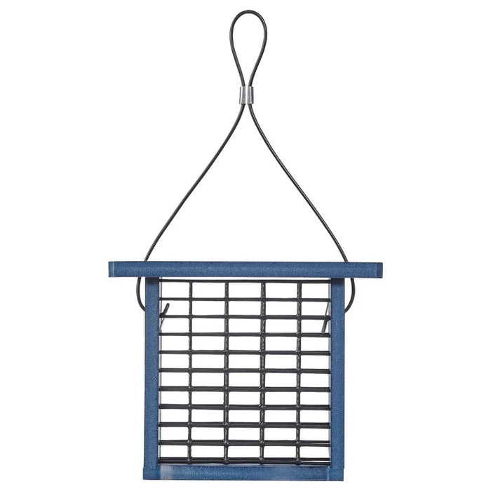 Recycled Plastic Suet Feeder, Blue - Bird's Choice