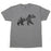 Men's Double Exposure Bear T-Shirt, Heather Grey