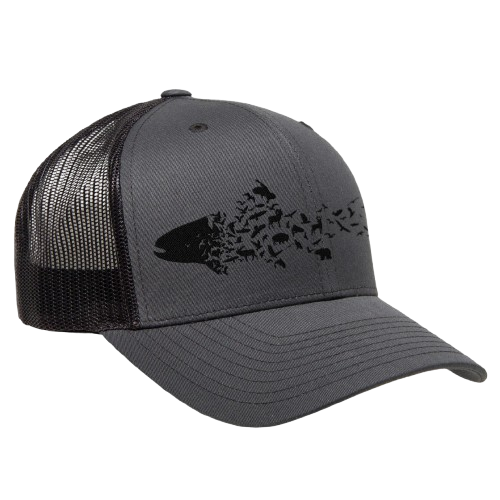 Men's Wild Animals Silhouette Charcoal & Black Trucker Hat