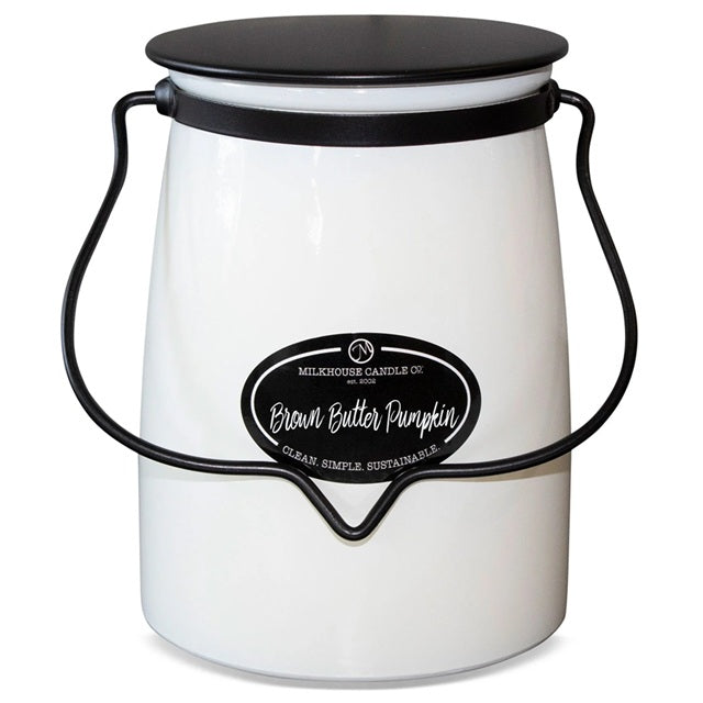 Milkhouse Creamery Collection Soy Candle: Brown Butter Pumpkin, 22-oz. Butter Jar