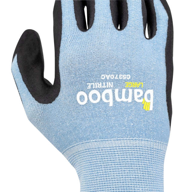 Bellingham ECO Master Bamboo Gardner Nitrile Palm Gloves C5370AC, Assorted Colors