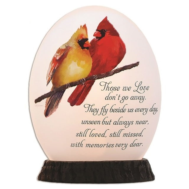 Angel Cardinals Pre-Lit Oval Orb with Resin Base CBC2239 (Assorted)