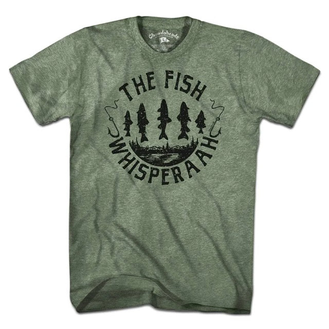The Fish Whisperaah T-Shirt, Military Green