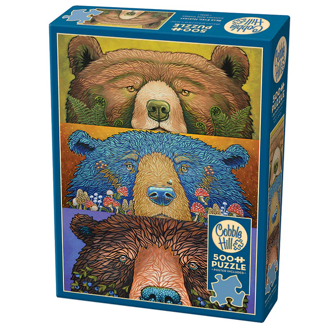 Cobble Hill 500 Piece Jigsaw Puzzle, Bear Eyes