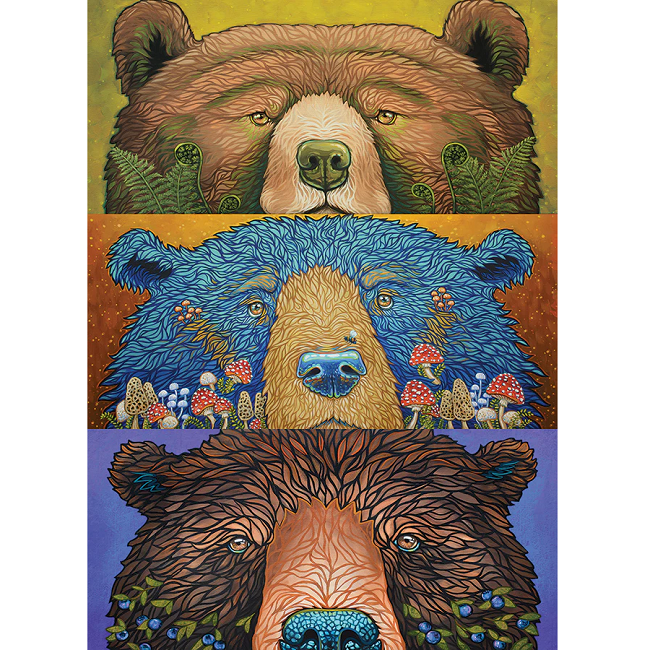 Cobble Hill 500 Piece Jigsaw Puzzle, Bear Eyes