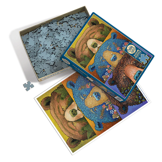 Cobble Hill 500 Piece Jigsaw Puzzle, Bear Eyes