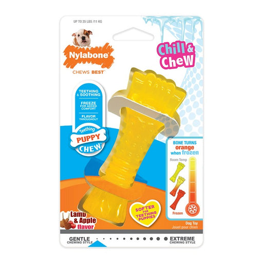 Chill and Chew Freezer Puppy Toy- Lamb & Apple Flavor, Small