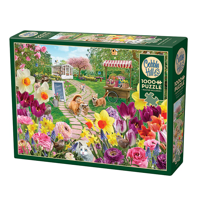 Cobble Hill 1000 Piece Jigsaw Puzzle, Springtime Frolic