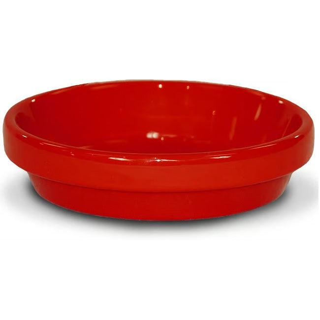 Powder Coated Red Clay Saucer