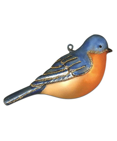 Bluebird Blown Glass Ornament
