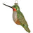 Hummingbird Blown Glass Ornament