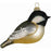 Black Capped Chickadee Blown Glass Ornament