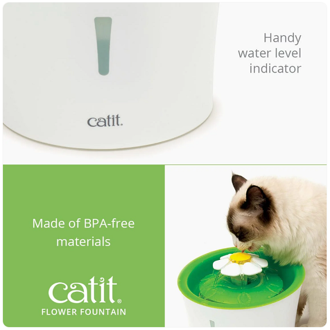 Catit Flower Fountain Pet Drinking Fountain