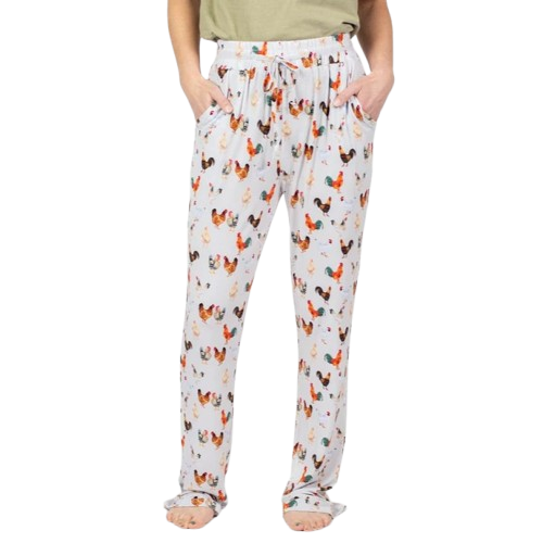 Women's Chicken Bamboo Pajama Lounge Pants