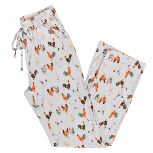 Women's Chicken Bamboo Pajama Lounge Pants