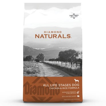 Diamond Naturals Chicken & Rice Formula All Life Stages Dry Dog Food 40lb