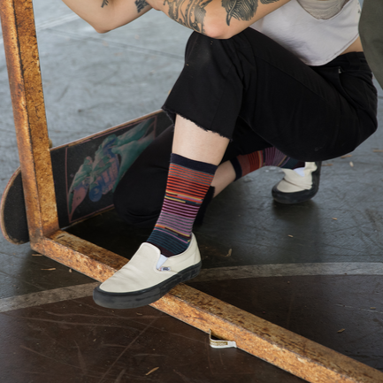 Women's Pixie Crew Lightweight Lifestyle Socks, Navy