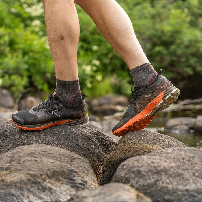 Men's Light Hiker Quarter Lightweight Hiking Socks, Taupe