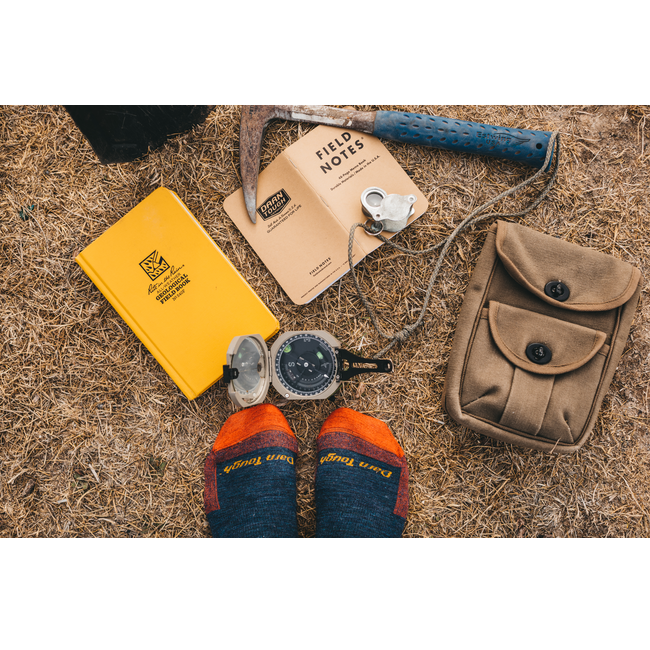 Men's Hiker Micro Crew Midweight Hiking Socks, Denim