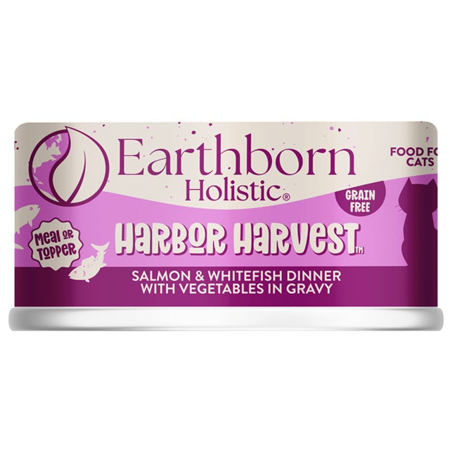 Earthborn Holistic Harbor Harvest Grain-Free Canned Cat & Kitten Food, 5.5-oz Can
