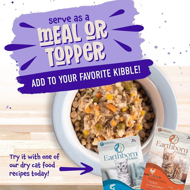 Earthborn Holistic Chicken Fricatssee Grain-Free Canned Adult Cat Food, 5.5-oz Can